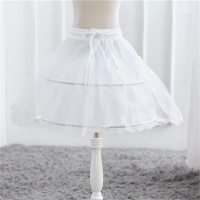 White Tulle Skirt for Kids' Weddingwear, Petticoat & Underskirt for Baby Girls and Children