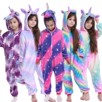 Kids' Unicorn Kigurumi Pajamas - Animal Cartoon Sleepwear Blanket Sleeper Costume for Winter, Boys and Girls (Unisex)