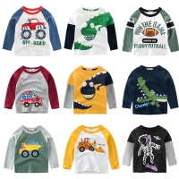 Kids Shirts T-Shirt for Children's Children Girls Boys a Boy Shirt Child Kid's Dinosaur Kid Cotton Cartoon Tops Clothing Clothes