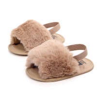 Breathable Baby Girl Sandals with Soft Fur for Summer