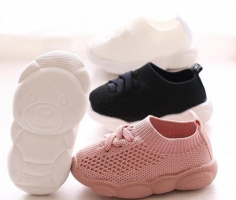 Kid Baby First Walkers Shoes 2022 Spring Infant Toddler Shoes Girls Boy Casual Mesh Shoes Soft Bottom Comfortable Non-slip Shoes
