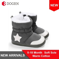 DOGEEK 0-18M Winter Baby Girl Boy Booties Infant Toddler Snow Boots Newborn Warm Anti-slip Soft Sole Shoes Fashion Anti-dirty