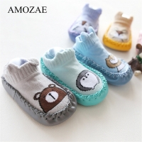 Animal Pattern Unisex Infant Socks with Anti-Slip Soft Soles for Baby Girls and Boys