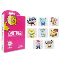 16-Piece Cute Cartoon Band-Aid Set for Kids - Waterproof, Breathable, and Perfect for Emergency First Aid or Hemostasis.