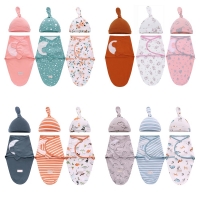 Cotton Baby Swaddle Sleeping Bag - Cocoon Wrap Envelope Bedding