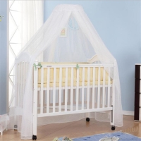 Portable Baby Mosquito Net Canopy - Breathable Mesh Bed Cover for Infant Crib or Bedroom Curtain