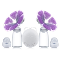 Bilateral Electric Breast Pumps With Milk Bottle USB Cable PP BPA Free Powerful Intelligent Baby Breast Feeding Milk Suckers