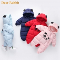 Baby boy girl Clothes 2022 New born Winter Hooded Rompers Thick Cotton Outfit Newborn Jumpsuit Children Costume toddler romper