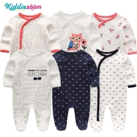 Baby Boy Rompers Infantil Roupa Newborn Girls Clothes 100% Soft Cotton Pajamas Overalls Long Sheeve Baby Rompers Infant Clothing