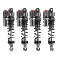 4Pcs Aluminium Alloy 90Mm Absorber Shocks For 1/10 Scale Rc Rock Crawlers Axial Scx10 D90 Truck
