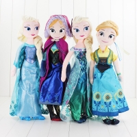 Elsa Anna Plush Dolls with Olaf, Deer and Snowman for Girls - 40-50cm Size, Frozen Toy Ideal for Christmas Gifts.