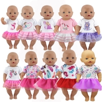 New Sport Dress Doll Clothes Fit 17inch For 43cm Baby New Born Doll Clothes