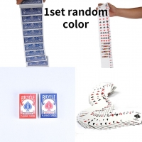 1Set Magic Electric Deck(connection By Invisible Thread) Of Cards Prank  Gag Poker Acrobatics Waterfall Card Props  
