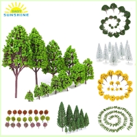 17 Type Scale Plastic Miniature Model Trees For Building Trains Railroad Layout Scenery Landscape Accessories toys for Kids