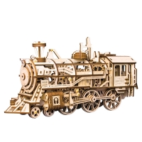 Clockwork DIY Wooden Locomotive Model Kit by Robotime - Ideal Dropshipping Gift (LK701)