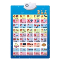 Electronic ABC Poster for Kids Education - Phonetic Chart & Russian Music Alphabet
