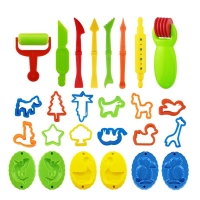 26PCS DIY Slime Plasticine Mold Modeling Clay Kit Slime Plastic Play Dough Tools Set Cutters Moulds Toy for children Kid Gift