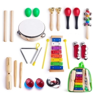 Musical Instruments for Toddler with Carry Bag,12 in 1 Music Percussion Toy Set for Kids with Xylophone,Rhythm Band