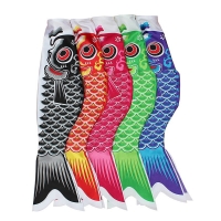 40/55/70/100cm Japanese Carp Windsock Streamer Fish Flag Kite Cartoon Fish Colorful Windsock Carp Wind Sock Flag Koinobori Gift