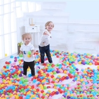 300pcs Dry Pool Balls Colorful Ball Soft Plastic Ocean Ball Kid Swim Pit Toy Water Pool Ocean Wave Ball