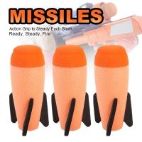 2 Pack Soft Missiles for Nerf N-Strike Modulus Blasters with Elite Missiles - Fun Gift for Kids