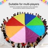 2M//3.6M/6M Diameter Outdoor Umbrella Parachute Toy Jump-Sack Ballute Play Teamwork Game Toy For Kids Gift Hot Sale