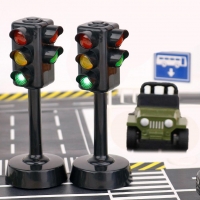 Mini Traffic Light Toy with Music and LED for Kids Education, Simulation Model of Speed Camera and Traffic Signs