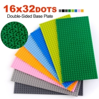 Double-Sided Baseplates for Building Blocks - 16x32 Dots - Compatible with Classic City Dimensions Toys.