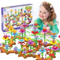 Flower Garden Building Blocks Toy for Girls - STEM Learning & Educational Activity, Ideal Christmas or Birthday Gift for Preschool Kids