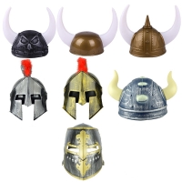 Holiday Ball Hat Props Toys Medieval Knight Warrior Helmet Hat Toy Cosplay Personality Dress Up Toy Kids Gift Knight Essential