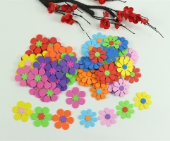 50pcs Mix Flower Foam Stickers for Kids' DIY Crafts and Scrapbooking