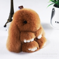 Cute 14cm Easter Bunny Plush Keychain for Kids