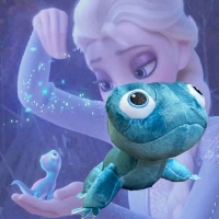 Frozen 2 Plush Doll Set - Fire Lizard, Anna, Elsa, and Snowman for Kids' Birthday