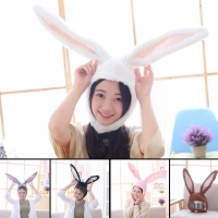 Plush Rabbit Earflap Girls Hat - Cute Bunny Headgear for Photos or Warmth
