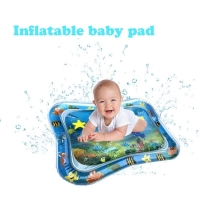 Inflatable Sea World Water Play Mat for Babies' Tummy Time and Fun Activities