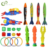 Swimming Pool Diving Game Toy - Shark Torpedo Rocket & Dive Dolphin Set for Kids' Summer Fun - ZXH Brand.