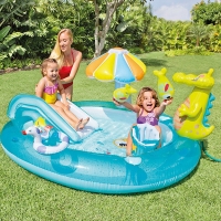 Summer Children's Water Slide Inflatables For Kids Backyard Water Park Children's Slide Fun Lawn Water Slides Pools For Outdoor