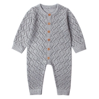 2022 Newborn baby boy rompers Toddler Jumpsuit Girls Candy Color Knitted Baby Clothes Infant Boy Overall Children Outfit Spring