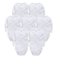 Baby Bodysuits Cotton Newborn Blank Long Sleeve 0-24 Months Boy White Body Bebes Blanco Roupa Menina Baby Girl Clothing Solid