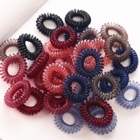 10PC/lot 3cm Small Hair Ropes Girls Transparent Color Elastic Hair Bands Kid Ponytail Holder Tie Gum Hair Accessories