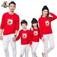 Christmas Deer Family Matching Outfits - Kid's Shirt, Rompers for Mom, Dad and Baby, Mother-Daughter Clothes.
