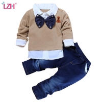 LZH Children Clothing 2022 Autumn Winter Toddler Boys Clothes Outfit Suit Kids Clothes Tracksuit For Boys Clothing Set 2-7 Year