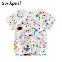 2022 Children Boys T-shirts Summer Baby Girls Tops Clothes 2-8Y Kids Boy Short Sleeve T shirt Outfit Toddler Cotton Cartoon Tees