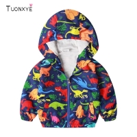 Kid's Dinosaur Hooded Jacket for Autumn & Spring (2-7 years)