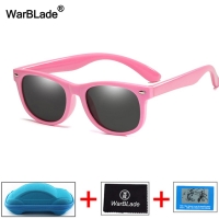 Polarized Kids Sunglasses with UV400 Protection and Silicone Safety for Boys and Girls, Includes Box