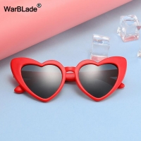 Polarized Kids Sunglasses with Flexible Safety Frame - Love Heart Shape for Boys and Girls