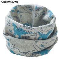 Kids' Cartoon Scarf for Fall/Winter 2023 - Warm Cotton Neckwear for Boys and Girls with O-Ring Magic Collar.