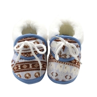 Baby Shoes For Newborns Infant Soft Soled Footwear Walking Shoes Winter Toddler Keep Warm Print First Walkers Shoes For Babies