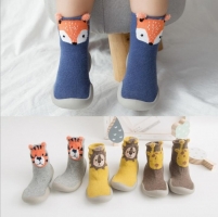 2022 Spring Baby Toddler Shoes Baby  Shoes Non-slip Fox Tiger  Thickening Shoes Sock Floor Shoes Foot Socks Animal Style Tz05