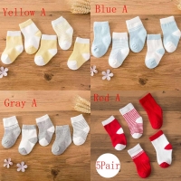 5 Pairs Warm Cotton Baby Socks for Boys and Girls 0-1 Year Old